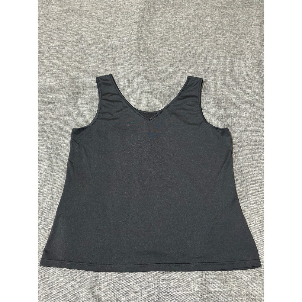No Brand Women's‎ Small Tank Top Black V-Neck Sleeveless Casual Solid